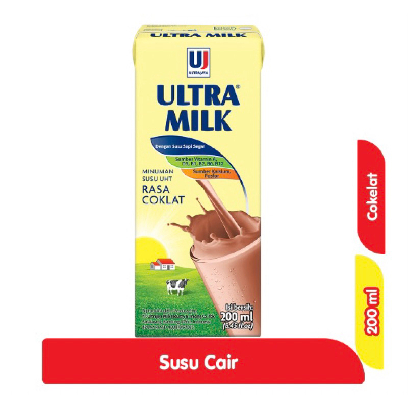 

ULTRA MILK Susu UHT Coklat 2pcs x 200ml