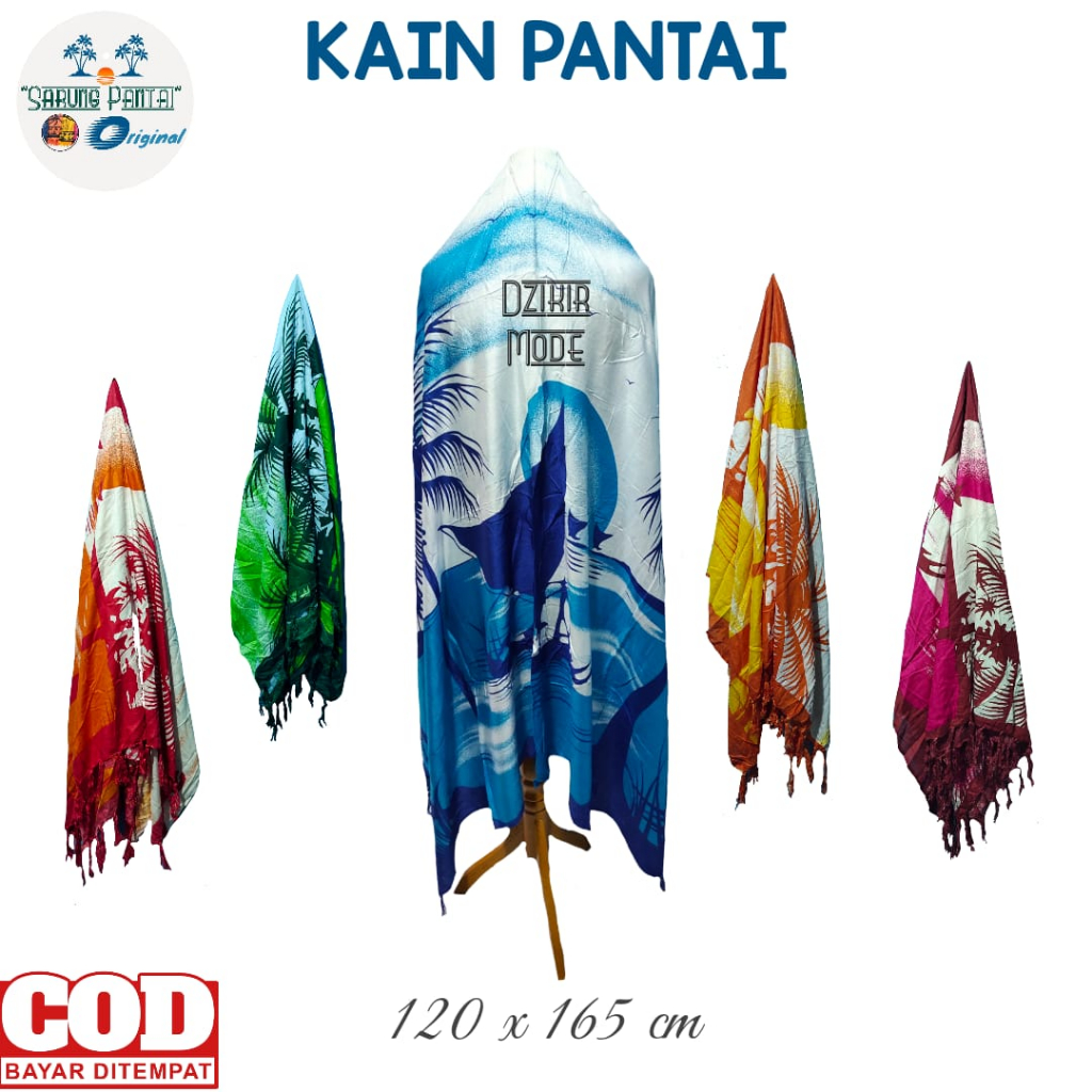 kain pantai motif kapal - kain pantai bali - sarung pantai bali - selendang pantai bali - kain bali