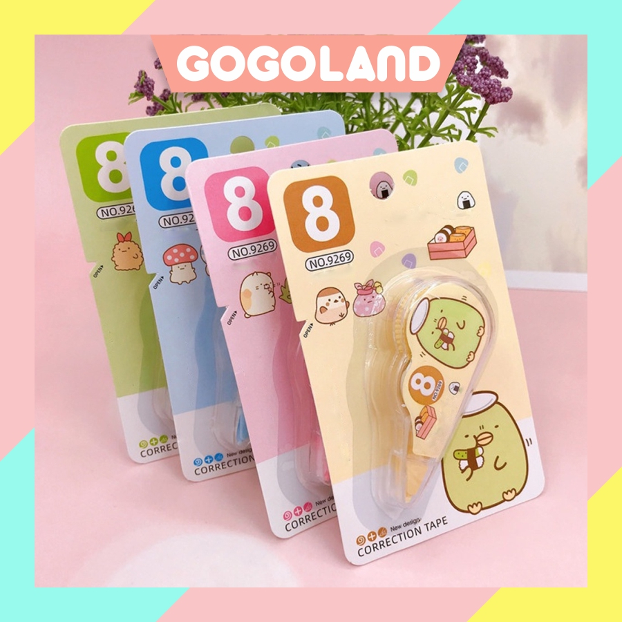 

⭐Gogoland⭐ Correction Tape Students Stationary School Supplies 8M Multiple Color Tipe-x Karakter Lucu Penghapus PenaTip-ex Kertas Mini S087
