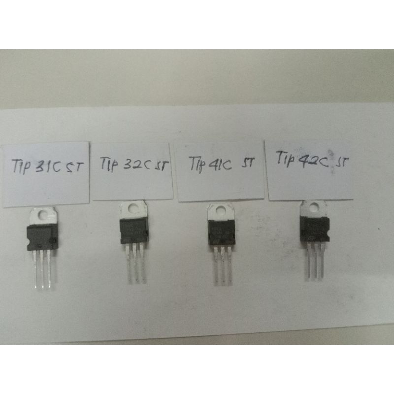 IC TRANSISTOR TIP 31C, 32C, 41C, 42C ASLI ORIGINAL ST TIP 31C, 32C, 41C, 42C KUALITAS BAIK TIP31C,32