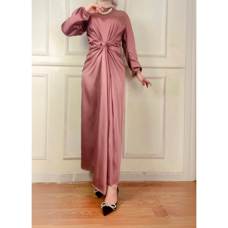 kamila dress dress kondangan hijab dress simple elegant dress kekinian||dress pesta mewah