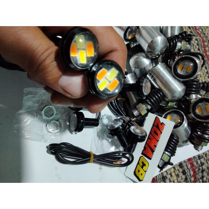 lampu led mata elang / lampu sein led / sein cb palu led bisa untuk motor dan mobil