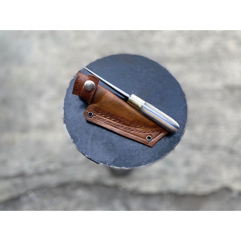 pisau skinner damascus steel