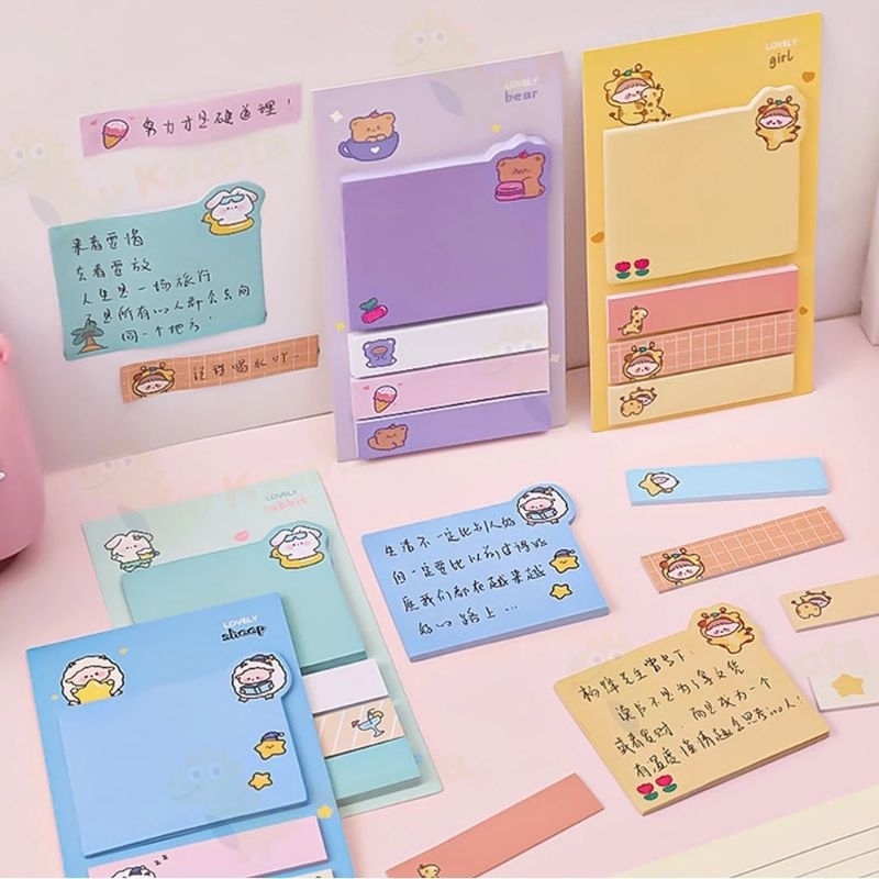

KSTUFF109 STICKY NOTES LUCU 4 LINES / STICKY NOTES AESTHETIC