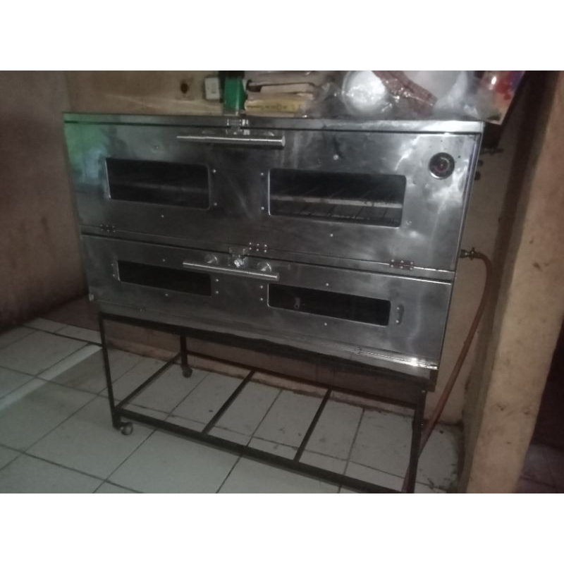 OVEN GAS STAINLESS 120×55×80 OVEN ROTI MURAH