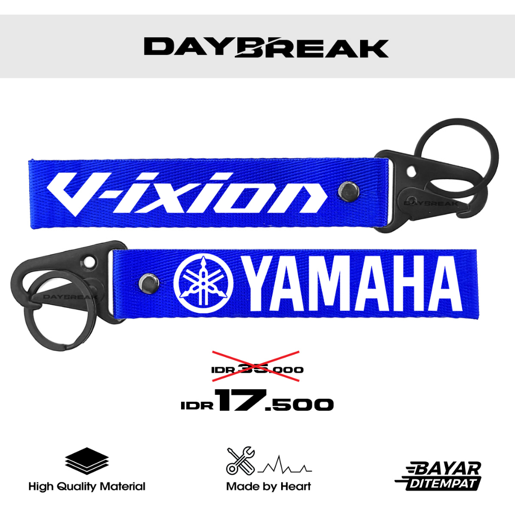 Gantungan Kunci Motor Logo Yamaha Vixion Keren dan Unik Desain Kreatif untuk Gaya Berkendara