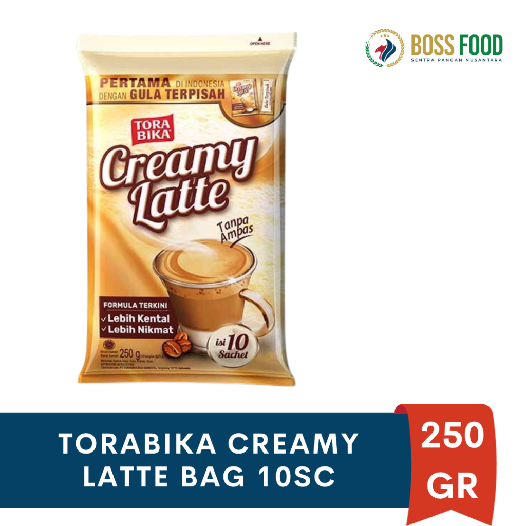 

TORABIKA CREAMY LATTE BAG 10SC x 25 GR