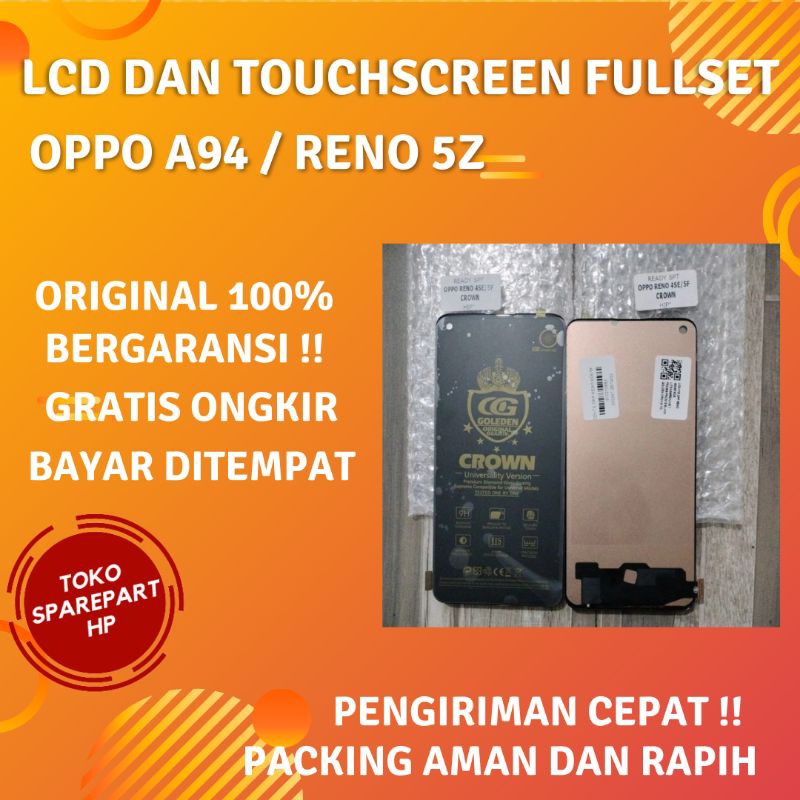 Lcd Oppo Reno 5z Fullset Layar Touchscreen Ori