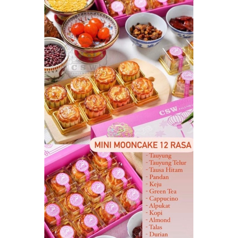 Mooncake CSW Palembang mini 12pcs