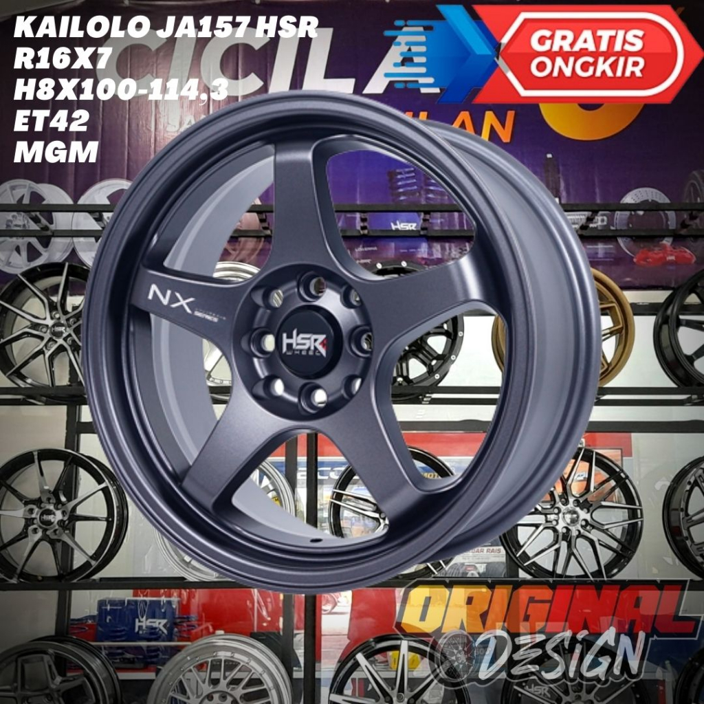 Velg Mobil Ring 16 JDM HSR KAILOLO R16 Untuk Jazz , City , Vios , Altis