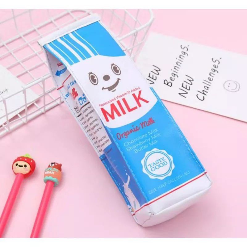 

Tepak Motif Kotak Susu Tempat Pensil Motif Kotak Milk