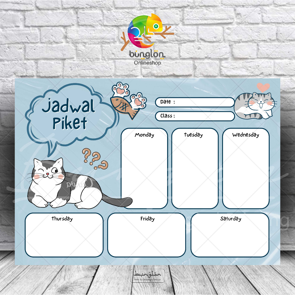 

Poster Edukasi Jadwal Piket Model D
