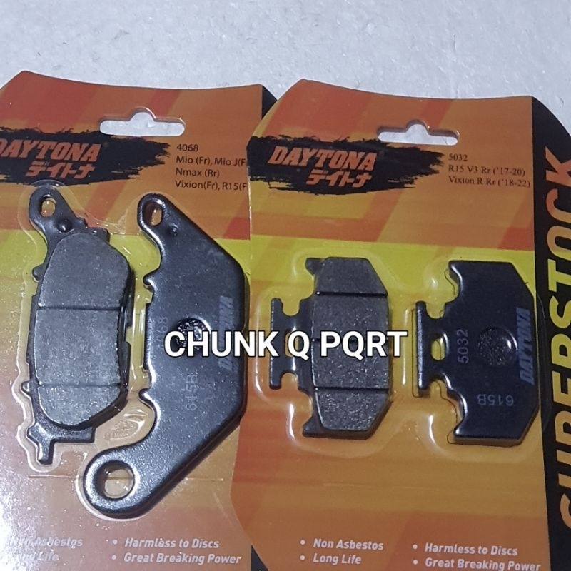 PAKET KAMPAS REM YZF R15 V3 VIXION R MT15 XSR 155 R DEPAN BELAKANG DAYTONA