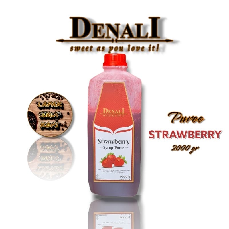 

Denali - Strawberry puree 2kg - Denali puree - denali fruit mix - sirup puree denali