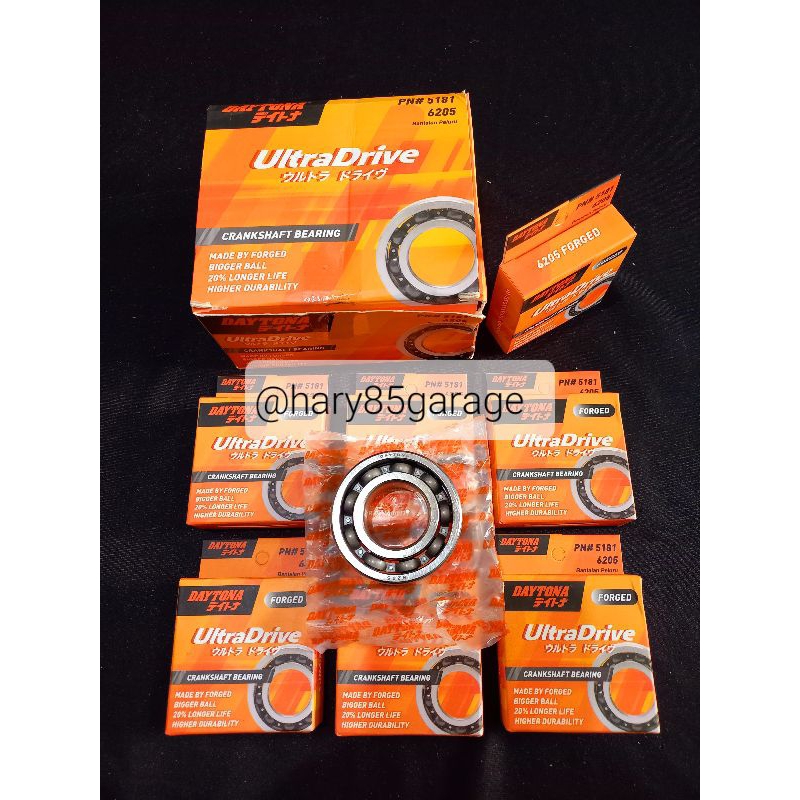 BEARING KRUK AS DAYTONA FORGED 6205C3 HIGH SPEED ORIGINAL