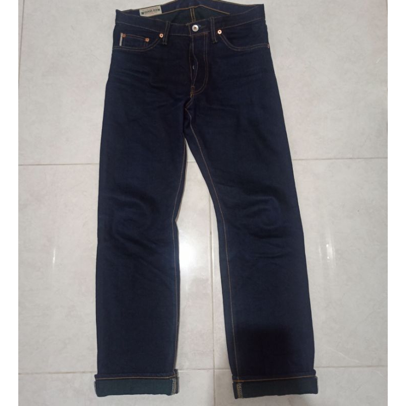 Wingman denim greendigo size 32 second bekas rawdenim