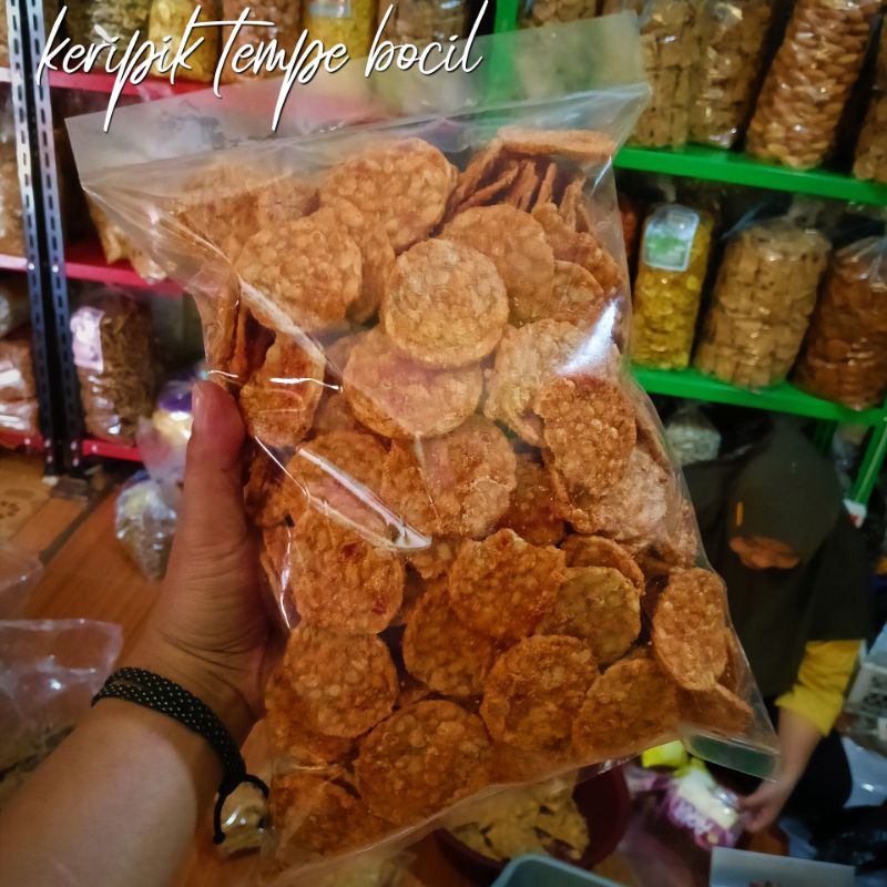 

cemilan keripik tempe manis pedas bocil | tempe bandung