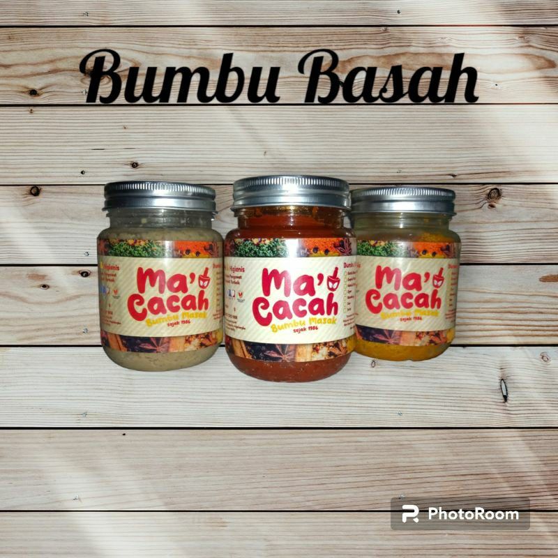 

MA CACAH Bumbu Basah / Bumbu Dasar Putih/Kuning/Merah