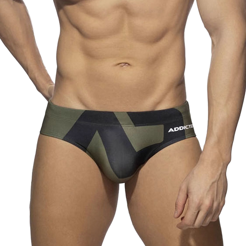 ADDICTED Men Swimwear Swim Pant Celana Renang Pria Gray ADS045G