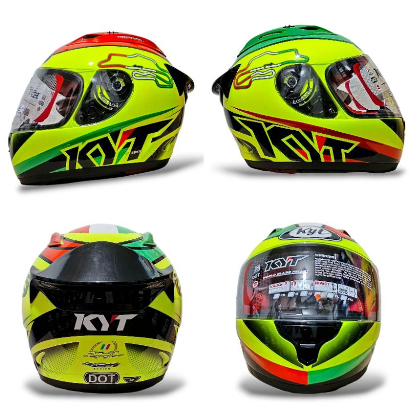 Helm Full face KYT Rc7 Motif