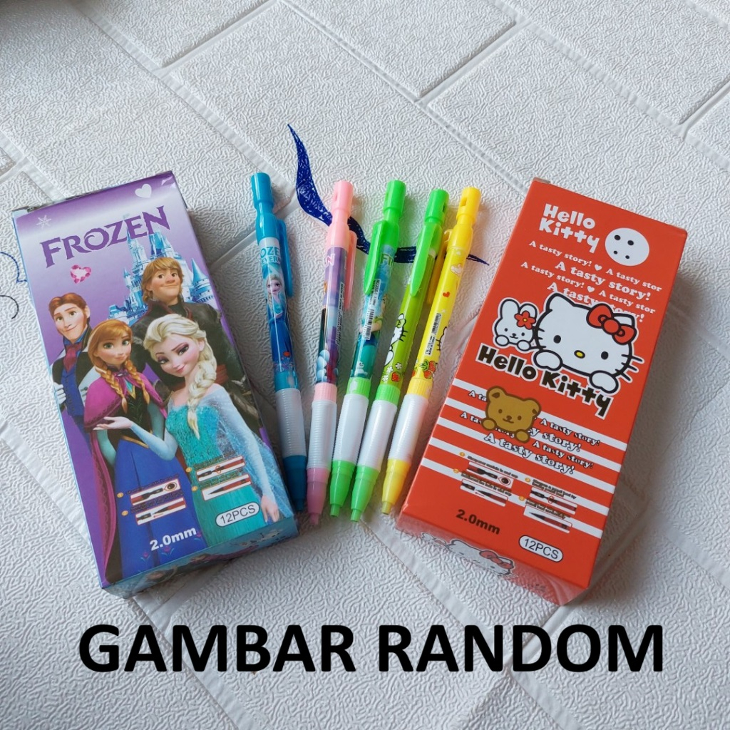 

1 LUSIN Pensil Mekanik 2mm Fancy