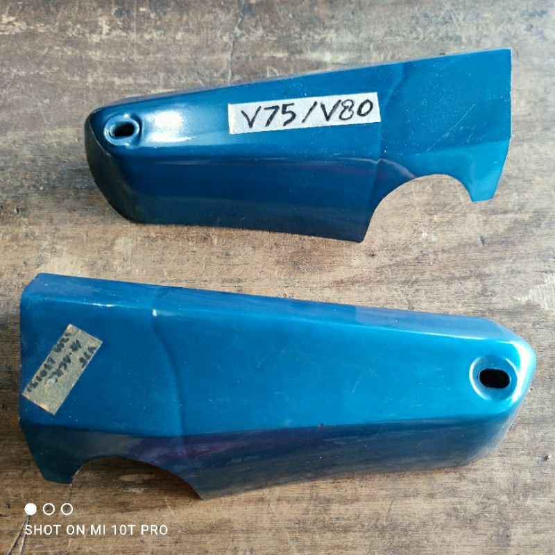 Cover Side Set Yamaha V75 V75E DX V80 Platina CDI Biru High Quality