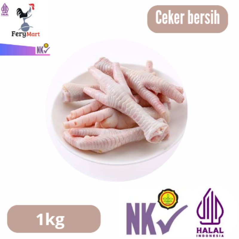 

ceker ayam bersih ada kuku / kulit ayam / dada filet / paha fillet