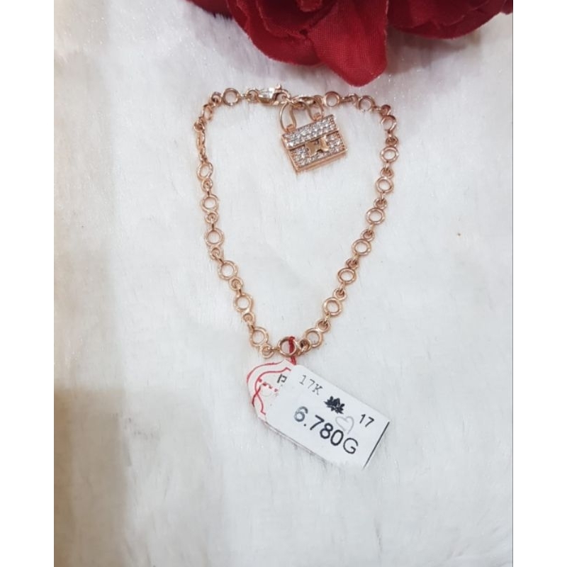 Gelang rantai emas 75 tas H
