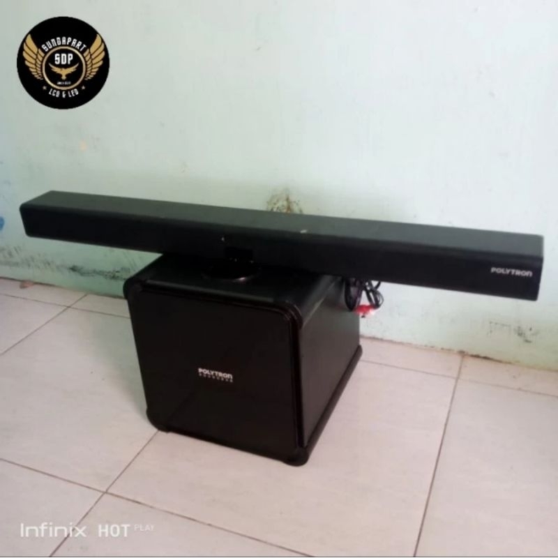 SPEAKER SOUNDBAR SUBWOOFER TV POLYTRON 32INCH - 43INCH SERIES