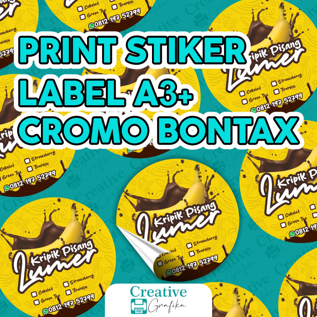 

Stiker Cromo Bontax Non Waterproof Half Cutt