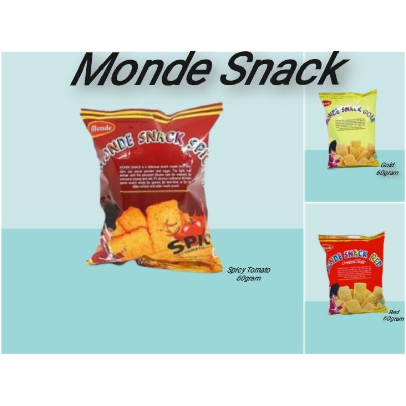 

Monde Serena Snack Gold / Red / Spicy Tomato 60gram BESAR