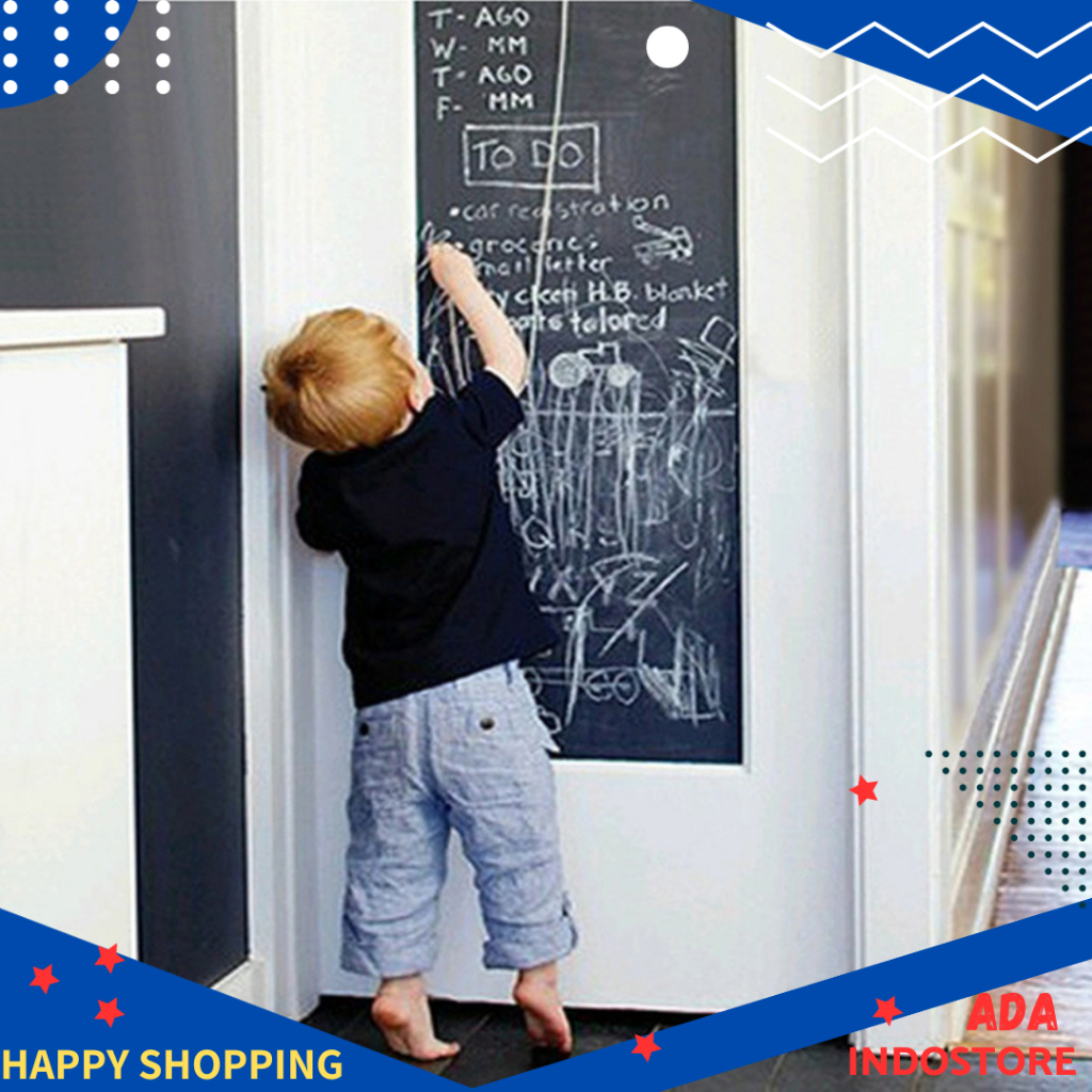 

Stiker Dinding Papan Tulis Kapur Flexible 200 x 45 cm