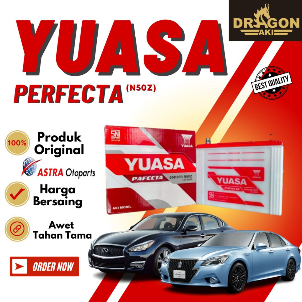 Aki Mobil Yuasa N50z