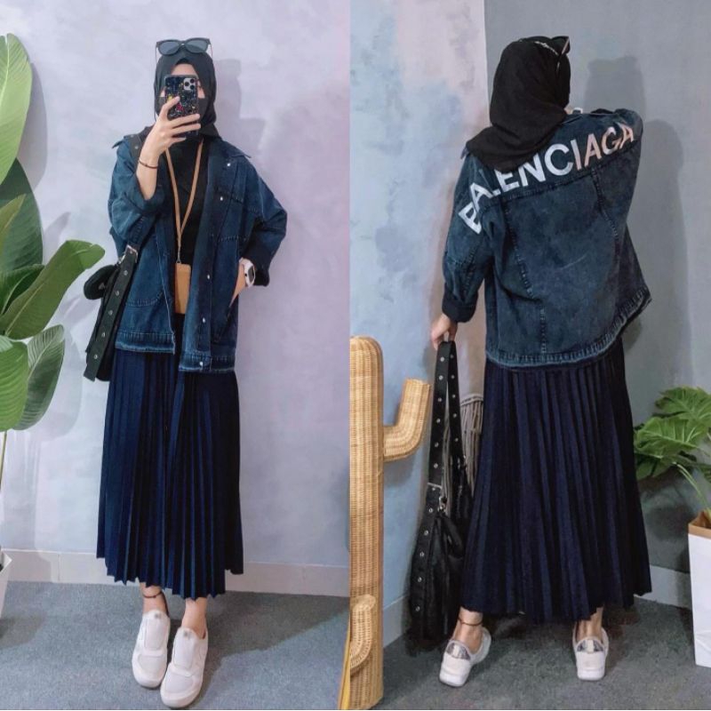 BCG Jacket Jeans wanita jacket wanita jacket jumbo jacket jeans jumbo