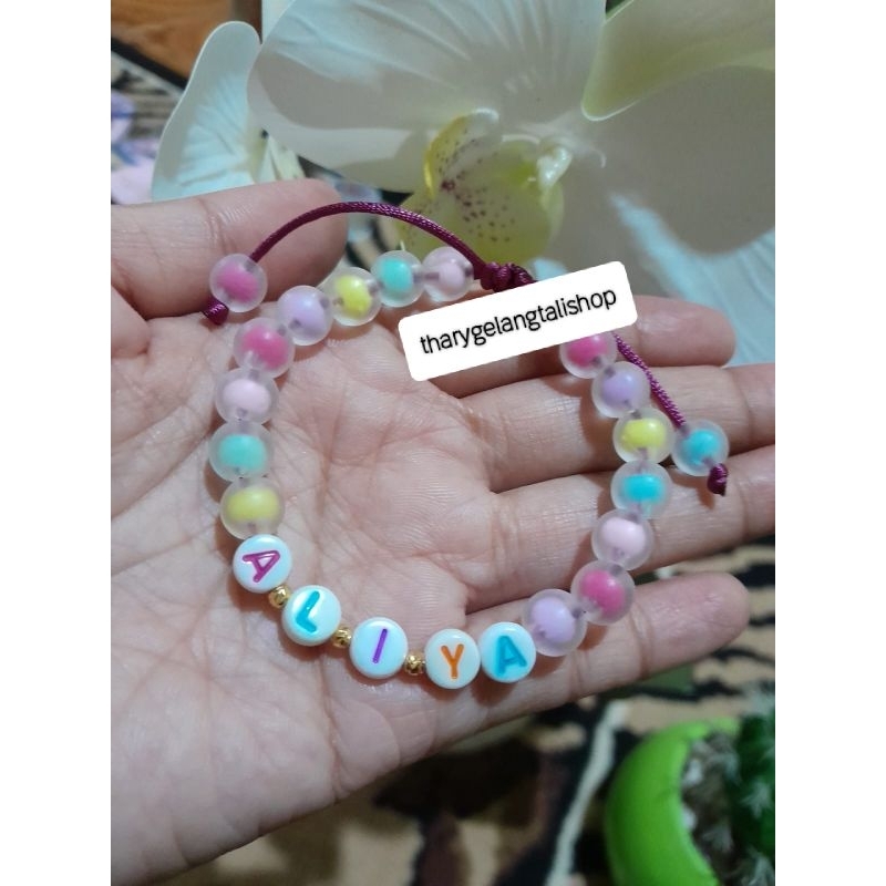 Gelang Tali Inisial Liontin Gold Kadar 10 Karat "Semar Nusantara"