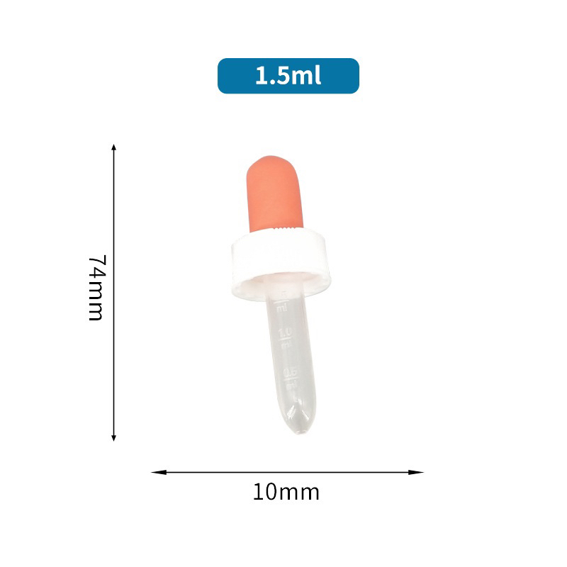 Pipet Tetes PP Dropper 1.5ML dengan Tutup Skala