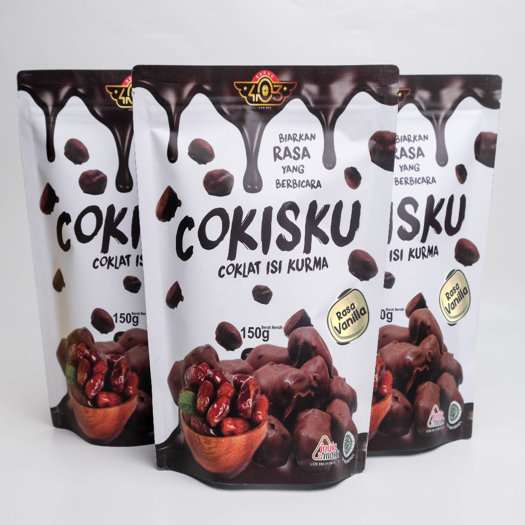 

Cokisku Coklat Isi Kurma Rasa Vanilla