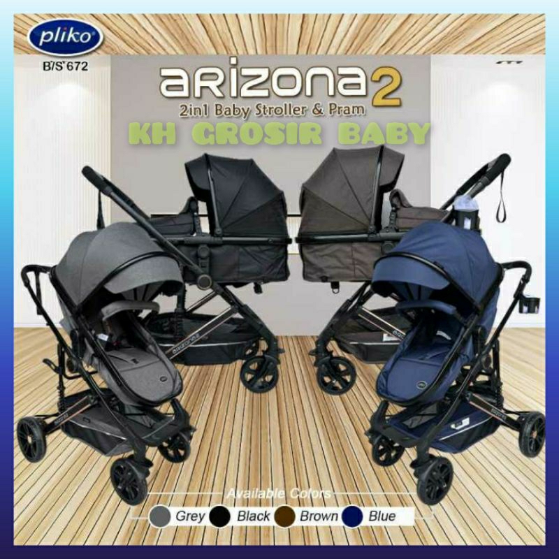 Stroller Pliko Arizona 2 BS 672 / Stroller Bayi Pliko Arizona