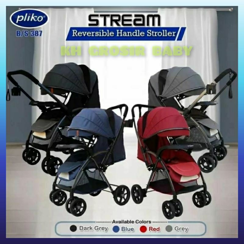 Stroller Pliko Stream 387 & Stream R 397R / Stroller Bayi Pliko 387