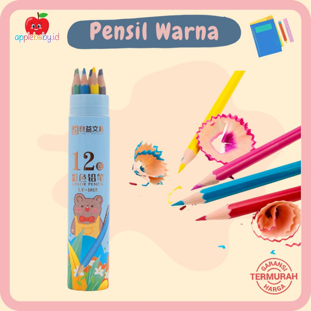 

Pensil Warna 12 Warna Pencil Colour Set 12 Pensil Warna Set Peralatan Melukis Pensil Warna Anak