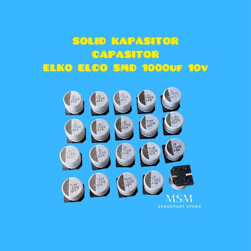SOLID KAPASITOR CAPASITOR  ELKO ELCO SMD 1000uf 10v
