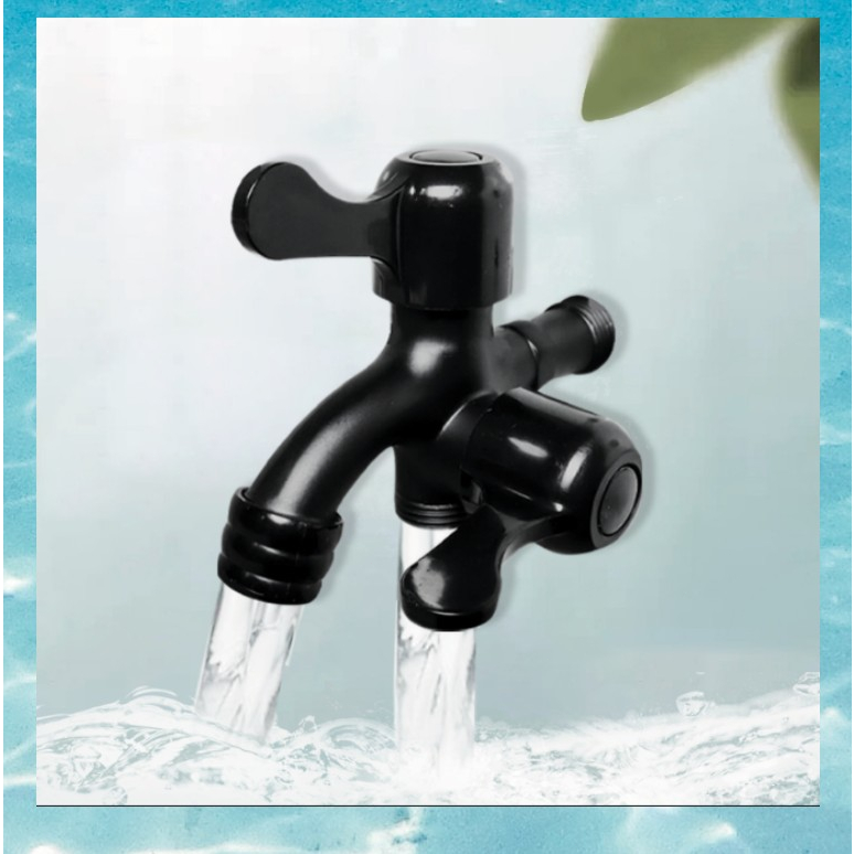 Kran Tembok Cabang Kran Cabang Keran Kran Double Engkol Kran Stainless Kran Cabang Shower 2