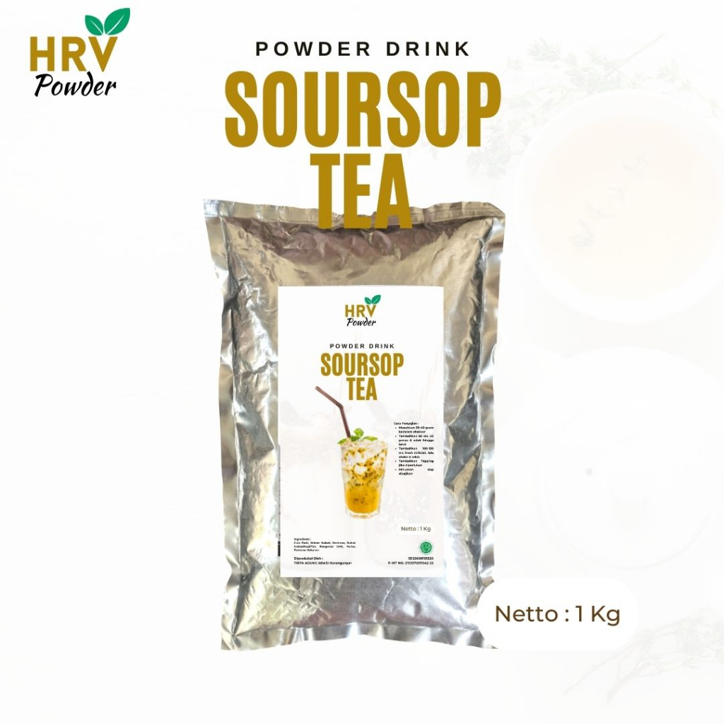 

Bubuk Minuman Teh Sirsak Soursop Tea Powder 1 kg