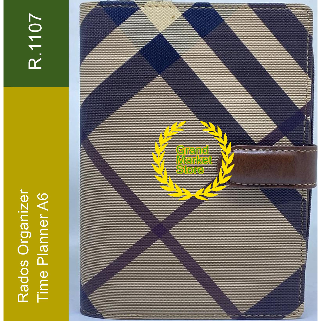 Rados Organizer R.1107S Agenda / Time Planner Buku Catatan Agenda Warna Cokelat