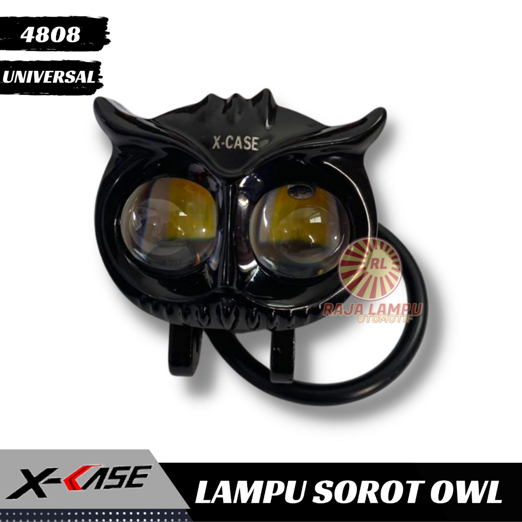 LAMPU TEMBAK OWL MODEL BURUNG HANTU 2 MODE LAMPU SUPER TERANG LAMPU MATA BURUNG HANTU UNIVERSAL