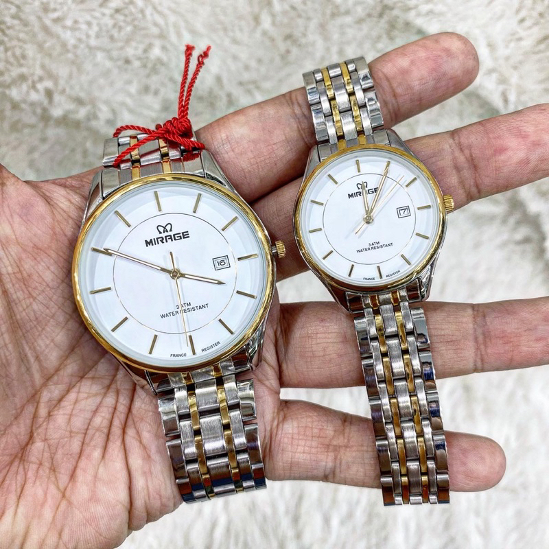JAM TANGAN COUPLE MIRAGE ORIGINAL COUPLE WATCH