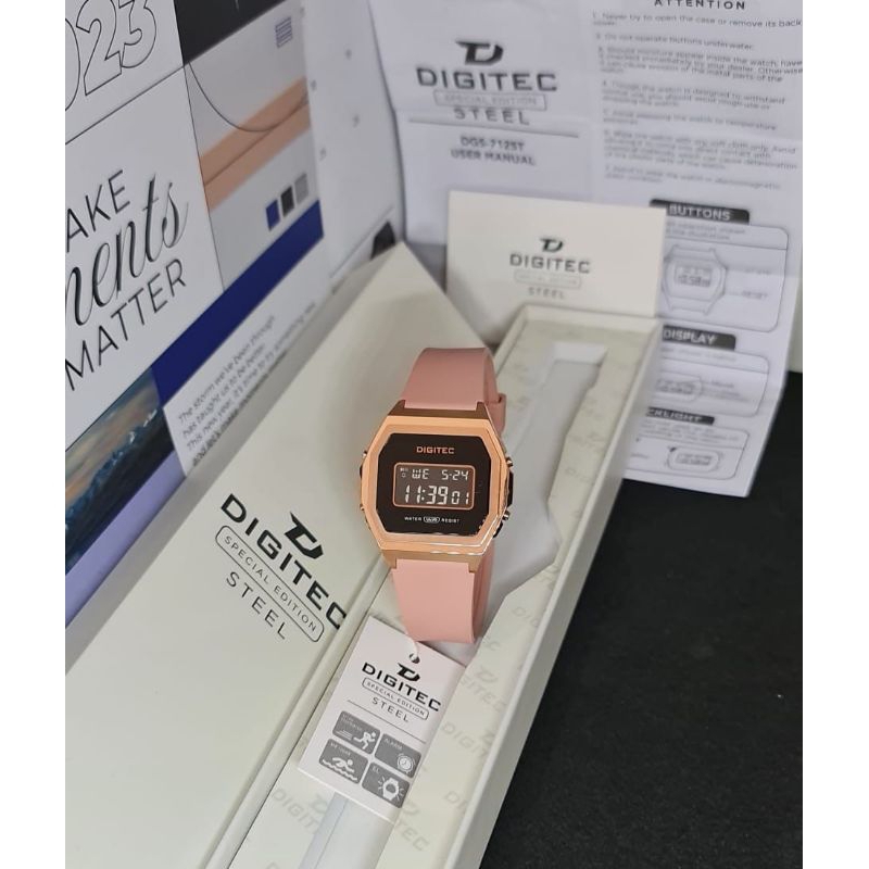 NEW ( BISA COD ) Jam Tangan Wanita Terlaris NEW Digitec 7125 OriginalDiameter Case 3.9cmCase Stainle