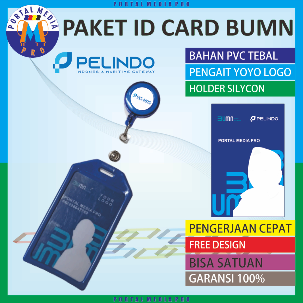 Id Card BUMN PELINDO Paket Holder yoyo logo