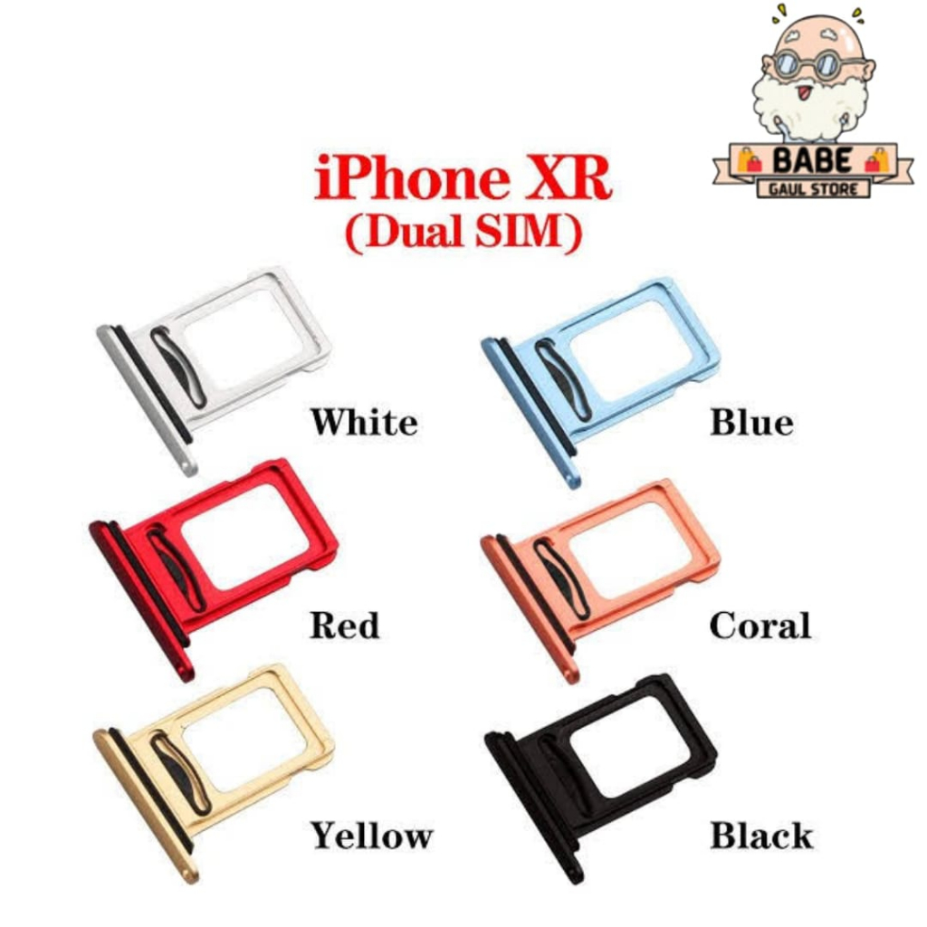 SIM TRAY XR DUAL SIM CARD SIMLOCK SLOT SIMCARD TEMPAT SIMTRAY