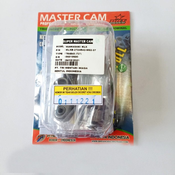 Noken As Master Cam BRT Tipe T37 Kawasaki KLX 150 D-Tracker 150
